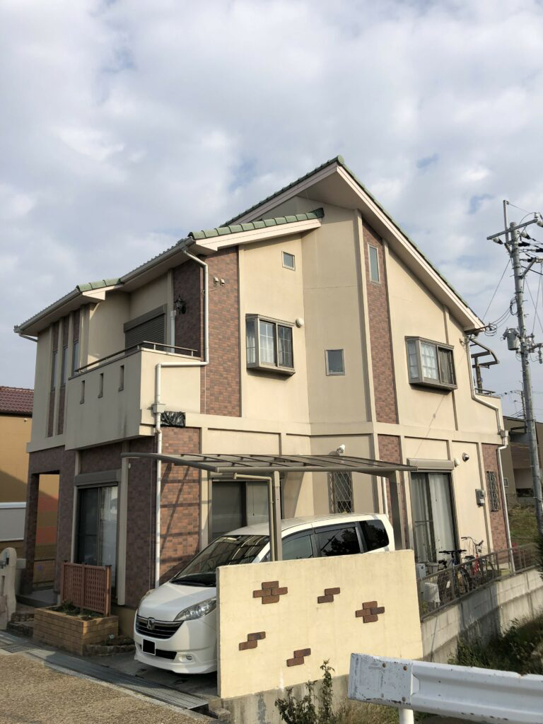 岸和田市 Ｕ様邸 外壁・屋根塗装工事の施工前写真