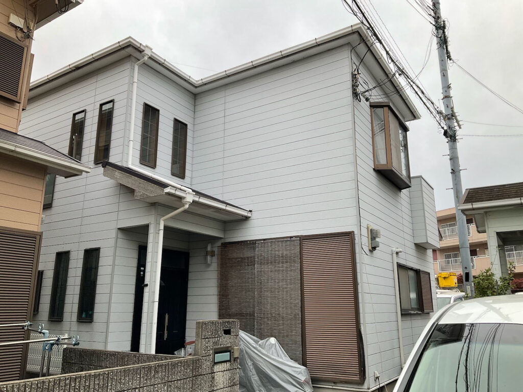 泉南市　S様邸　外壁・屋根塗装工事の施工前写真