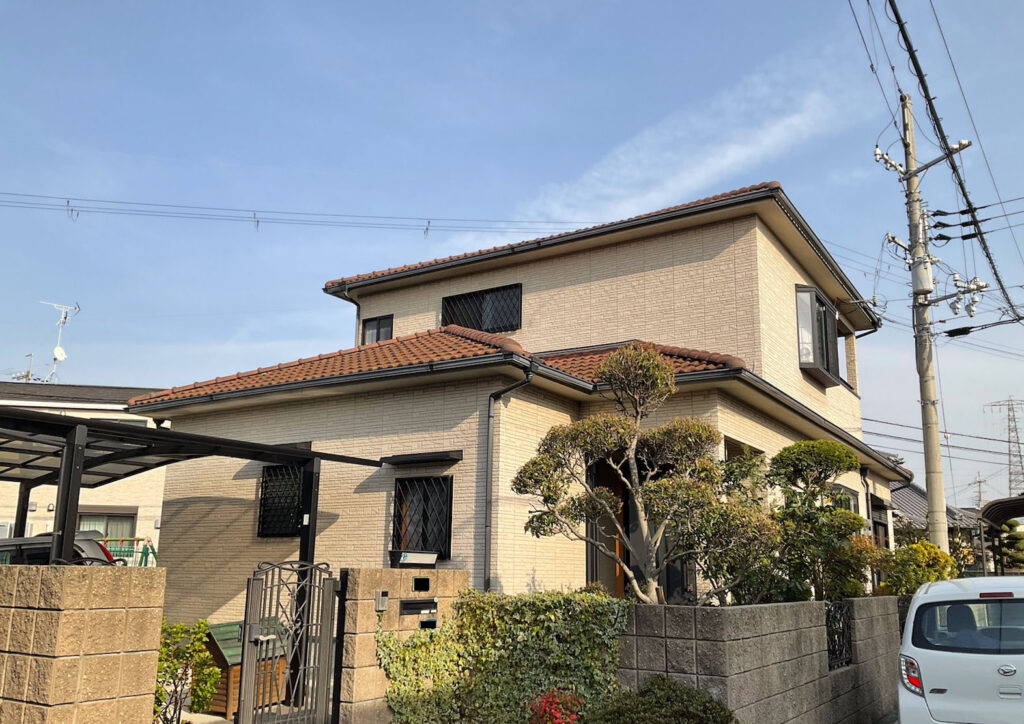 泉佐野市　M様邸　外壁・屋根塗装工事の施工前写真