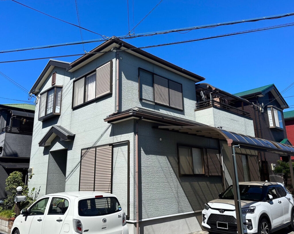 貝塚市　Y様邸　外壁・屋根塗装工事の施工前写真