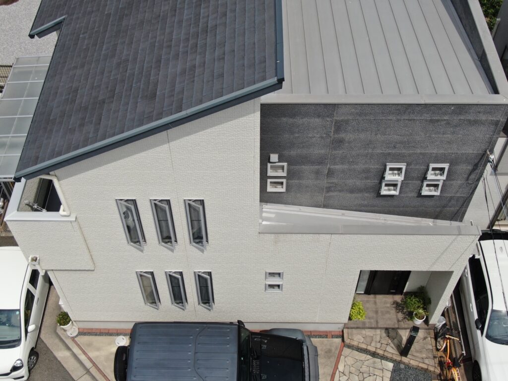 貝塚市　F様邸　外壁・屋根塗装工事の施工前写真