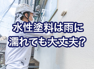 【気になる】水性塗料は雨に濡れてもなぜ大丈夫？油性塗料との違いも解説します！