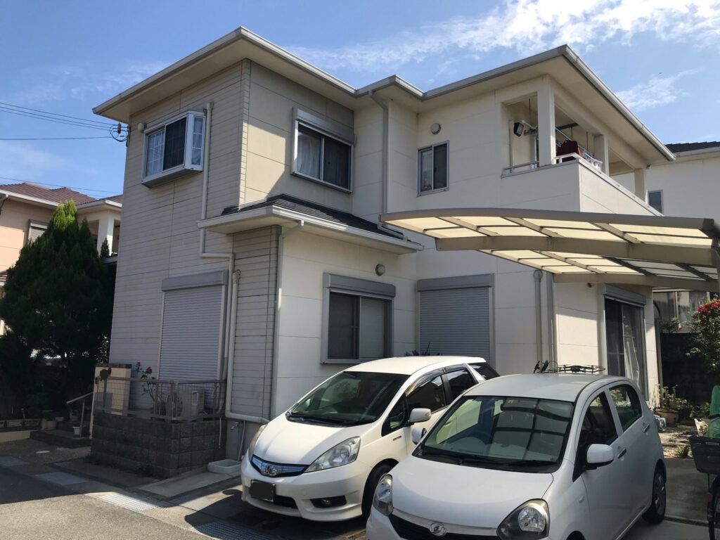 泉南市　T様　外壁屋根塗装工事の施工前写真