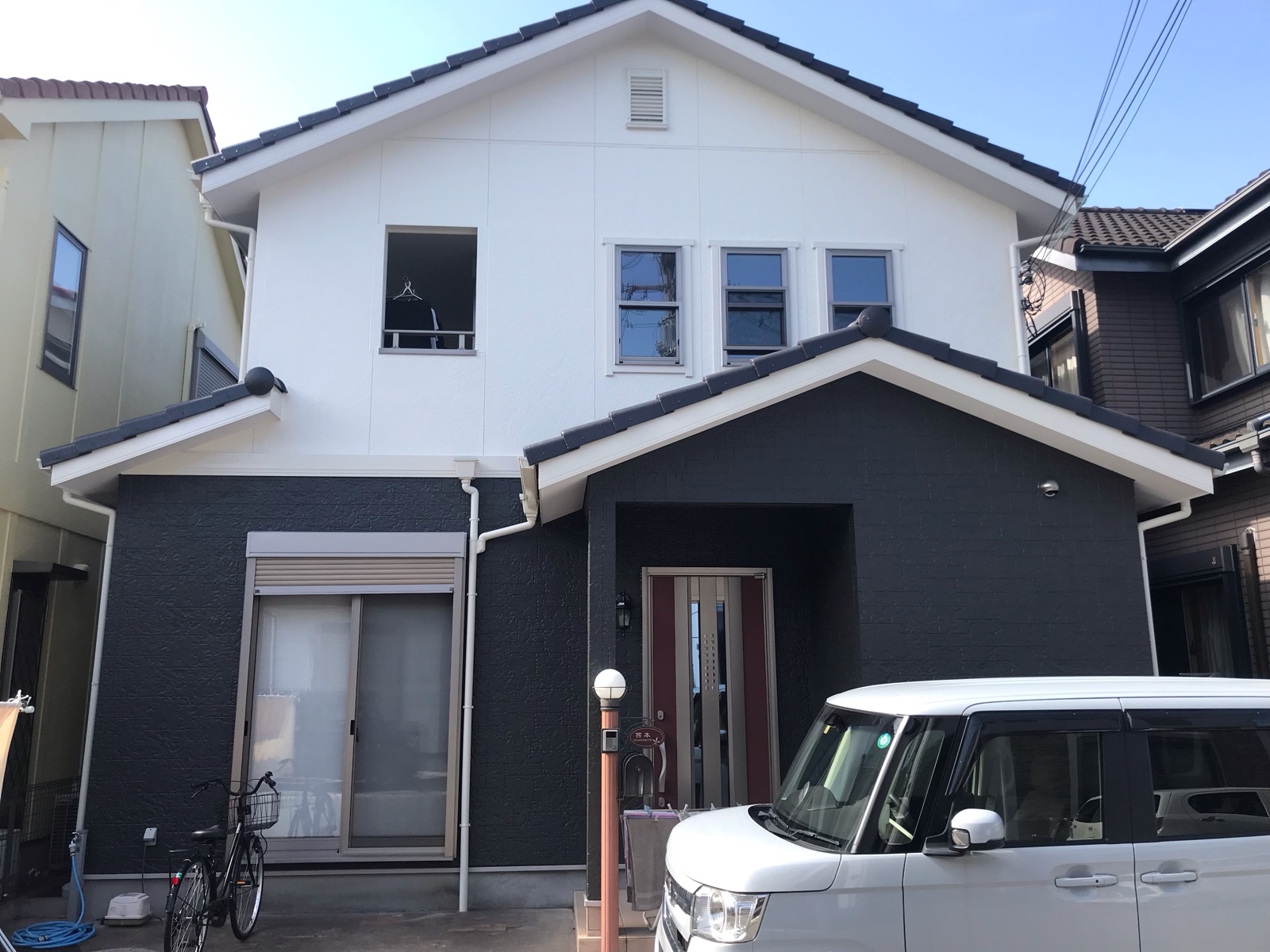【泉南市】外壁・屋根塗装工事｜ツートンカラーでスタイリッシュに一新！