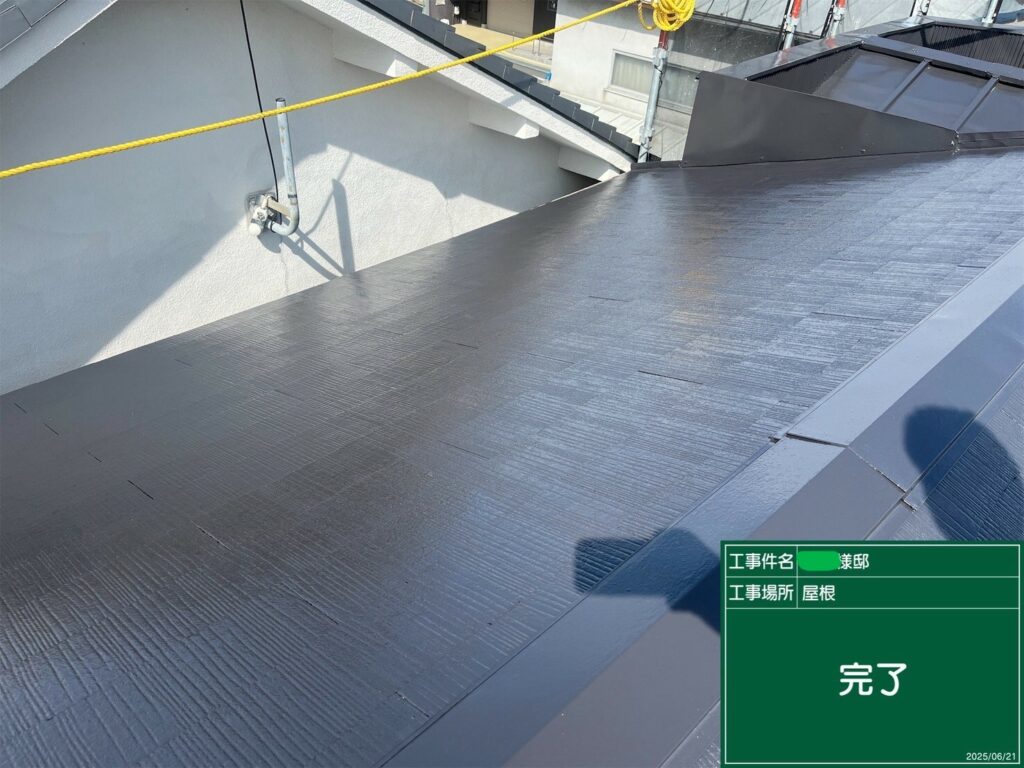 【岸和田市】外壁・屋根塗装の施工事例｜RSゴールドシリコン＋RSルーフマイルド使用の施工事例写真04