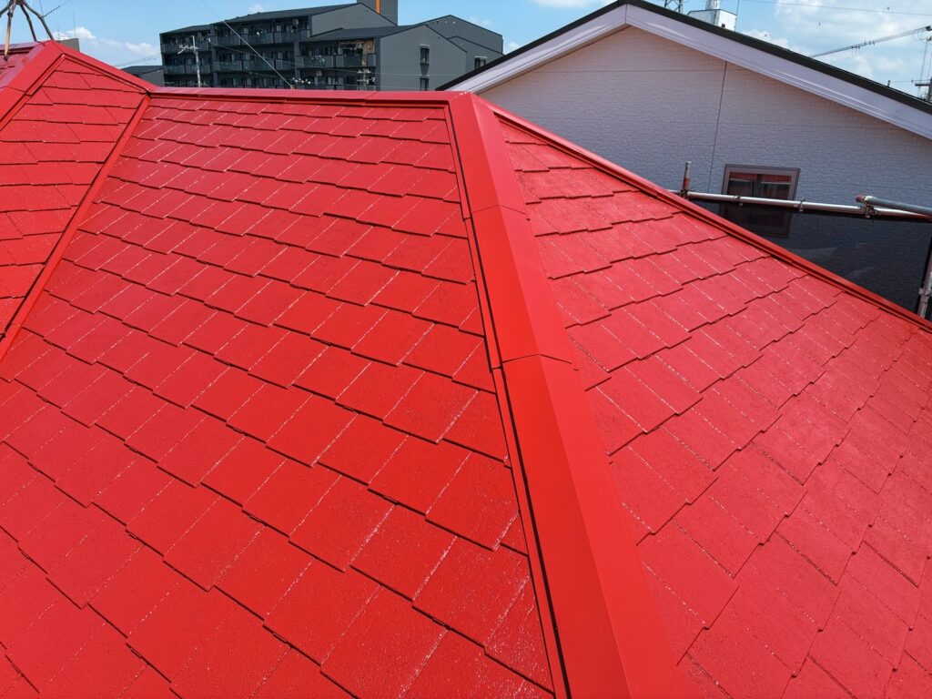 【岸和田市｜外壁・屋根塗装】RSシルバーグロスSi×赤さび色でやさしく引き締まった外観にの施工事例写真04