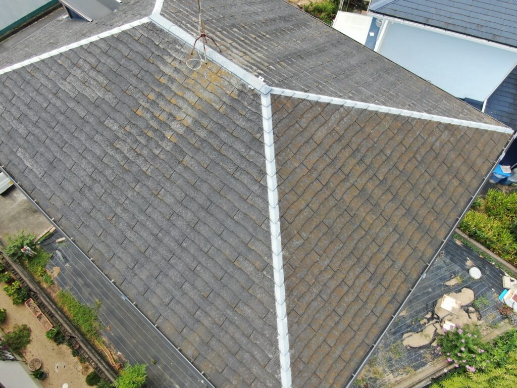 泉南市A様邸｜ツートンカラーでモダンに一新！RSシルバーグロスSi使用の外壁・屋根塗装の施工事例写真03