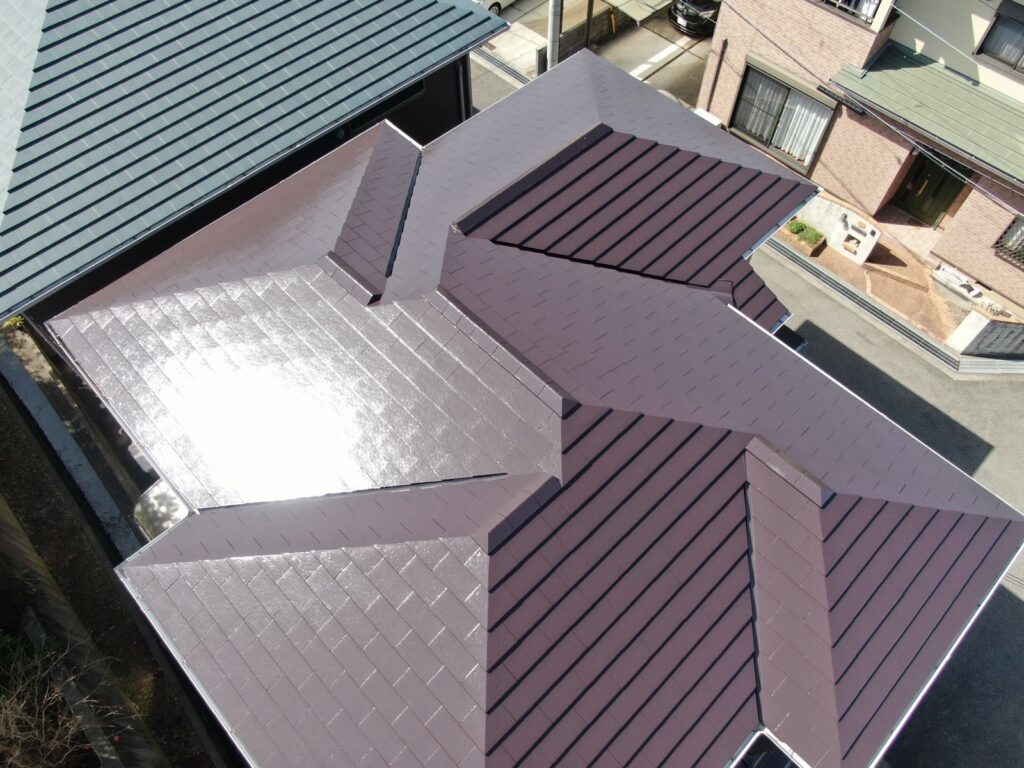 「泉南市M様邸 外壁塗装・屋根塗装｜プライムプログロスPX-736で汚れが付きにくい外壁へ」の施工事例写真05