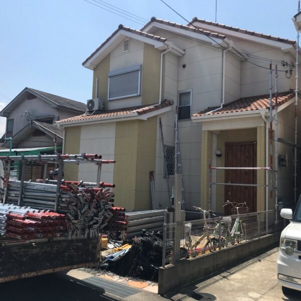 『熊取町Ｆ様邸 足場着工｜安全第一で工事スタートいたしました！』
